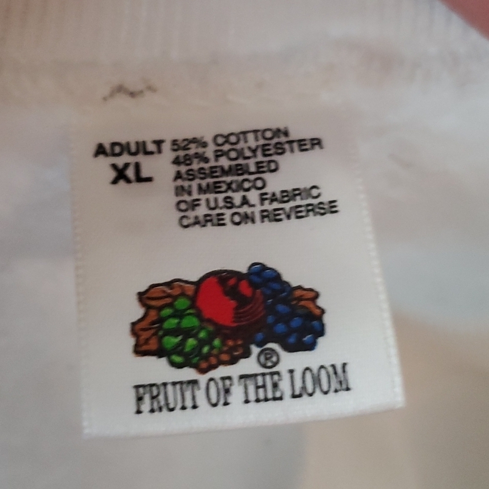 VTG white sweater XL, "What part of no don't you understand?" - Picture 5 of 12